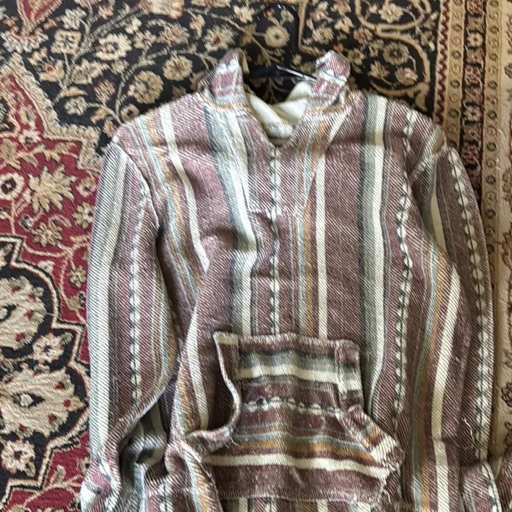 Striped Hooded Pullover